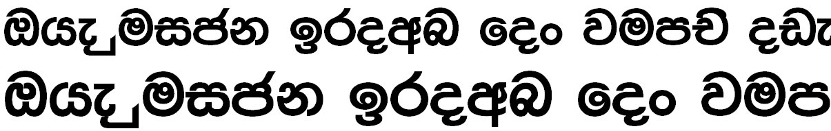 4u Ganganee Sinhala Font