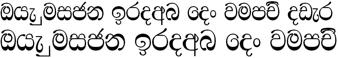 FS Ridhma Sinhala Font
